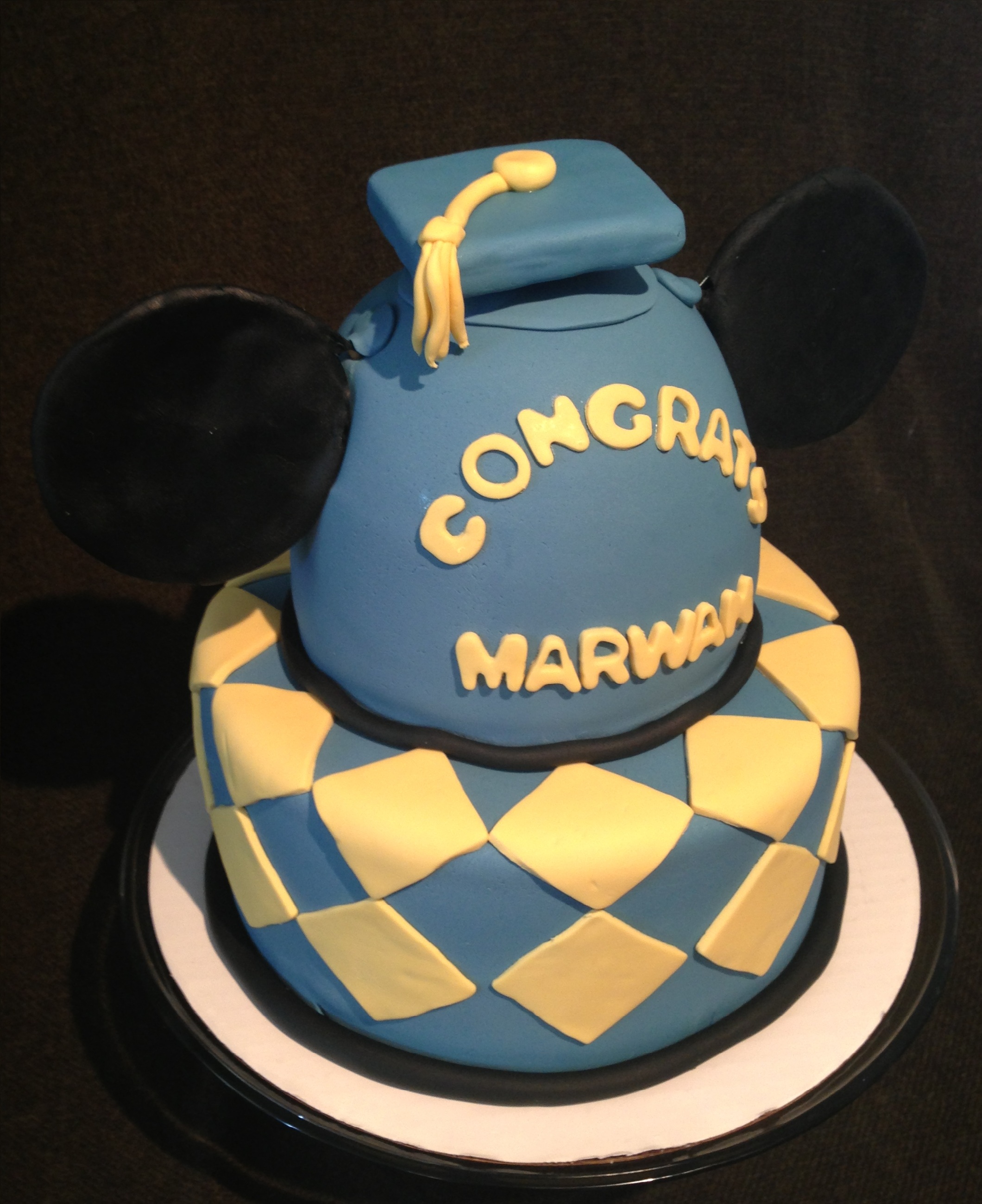 Mickey Mouse Graduation Cake