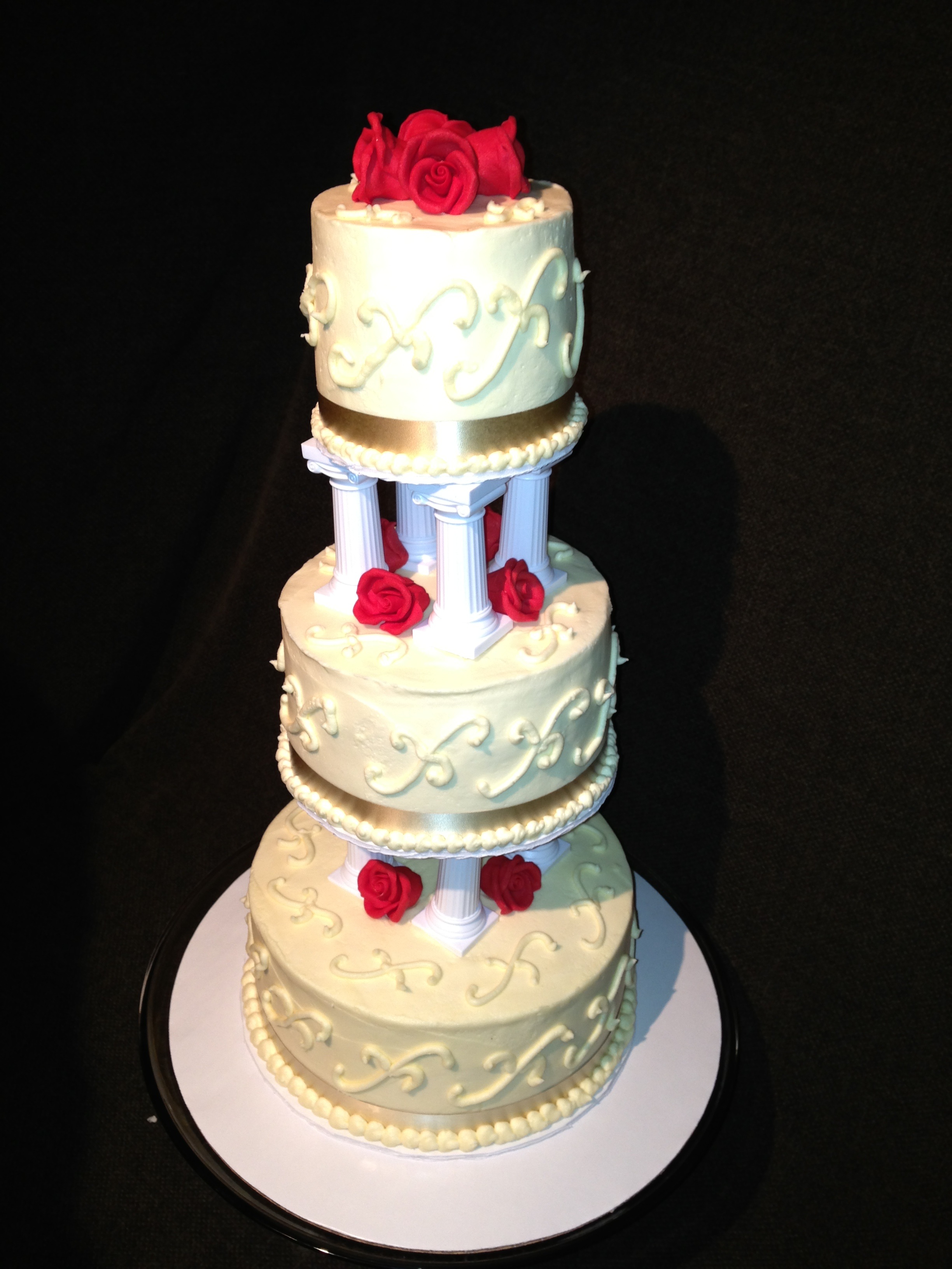 Pillar Wedding Cake